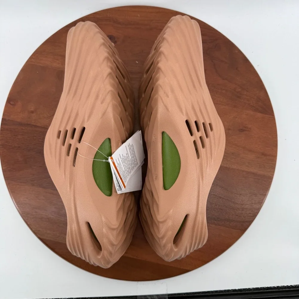 Crocs Echo Wave Mule Cork/Kiwi Sculpted Slip On Comfort Clog 210521-2CC Mens 12